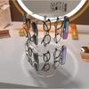 Acrylic Rotating Sunglasses and Glasses Display Stand - Double-layered Black,Transparent Desktop Eyeglass Storage Holder