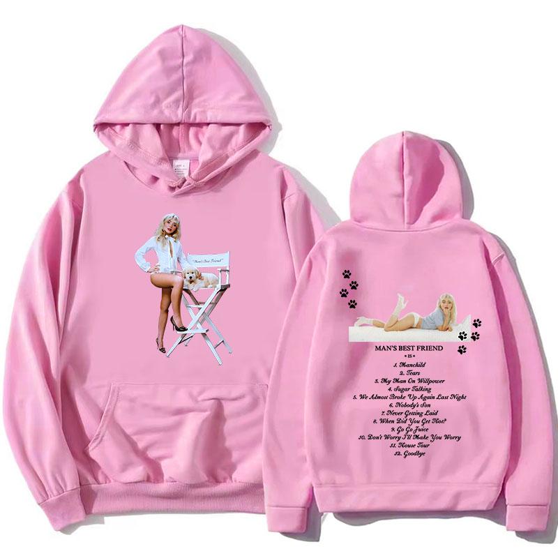 

Sabrina Carpenter Man s Best Friend Hoodies Funny Cartoon Graphic Printing Sweatshirts Long Sleeve Female Hooded Pullovers Women 3XL