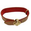 Used LOUIS VUITTON bracelet Good Luck Bless M64448 Nume leather/metal 16.8g beige Accessories