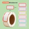 800 Waterproof Color Labels: Hand-writable, Easy-Tear Stickers for Warehouse and Price Marking Classification.