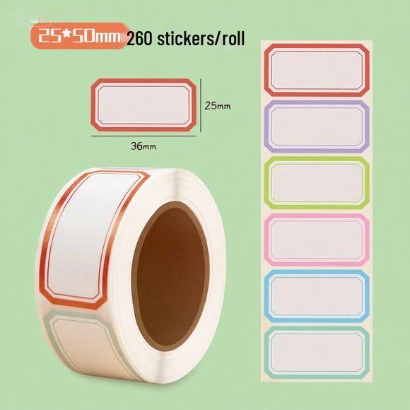 800 Waterproof Color Labels: Hand-writable, Easy-Tear Stickers for Warehouse and Price Marking Classification.