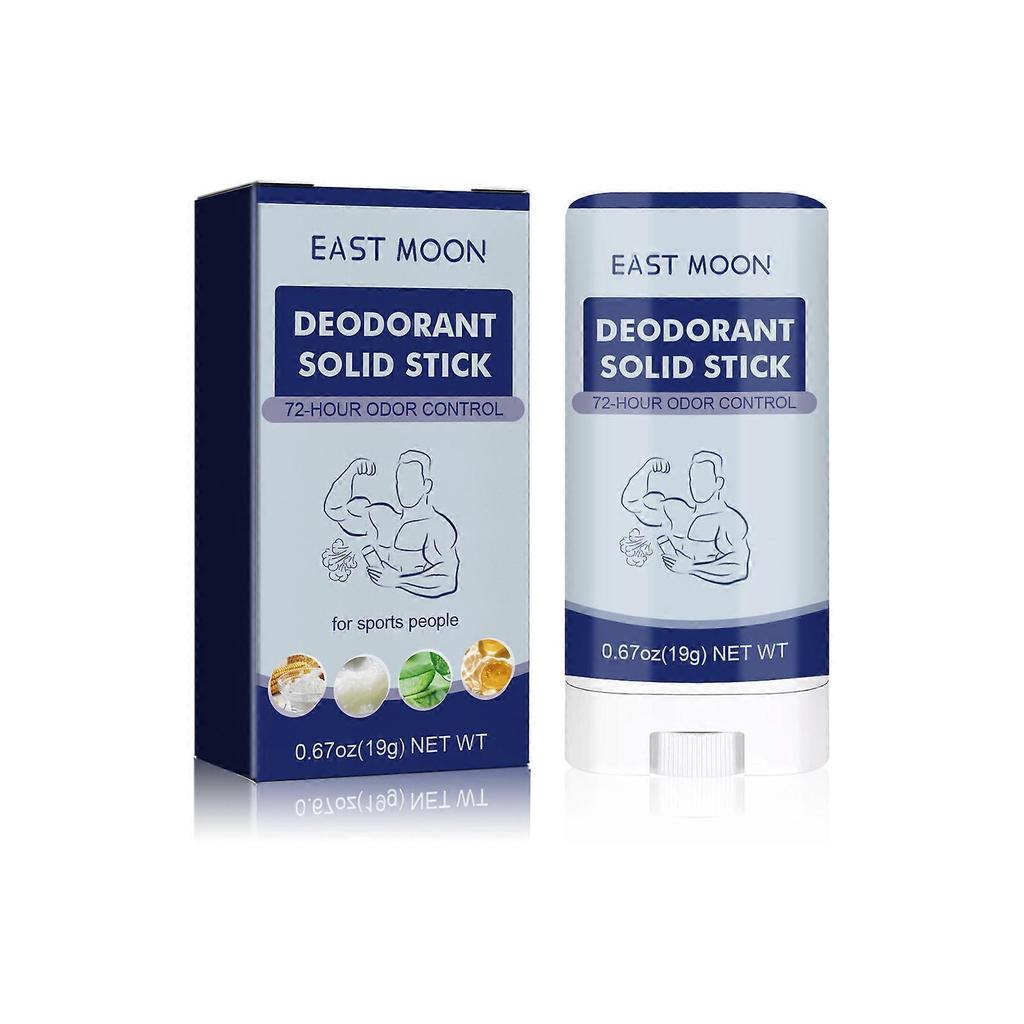 Men's care stick cleans armpit odor, dry and refreshing armpit, long-lasting fragrance, portable body stick 19g