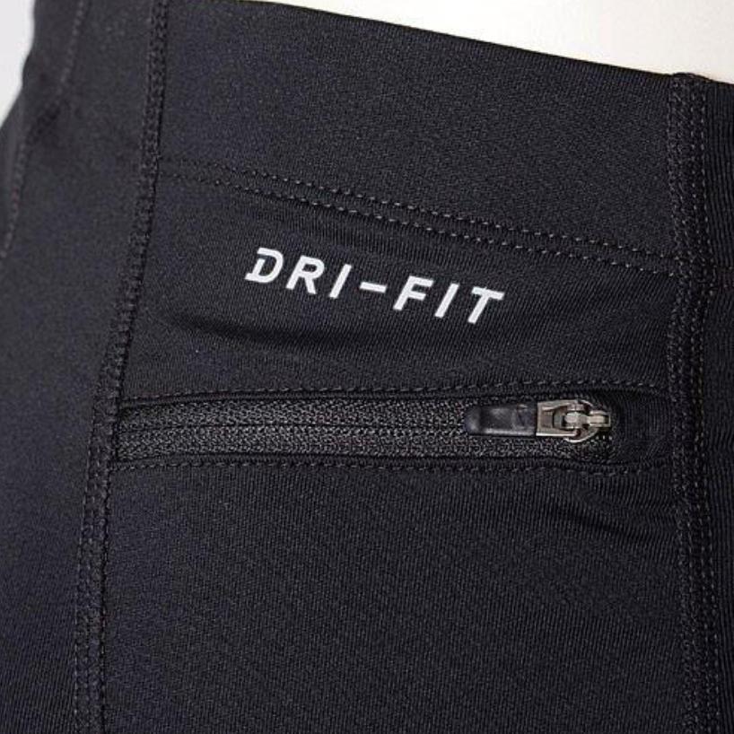 Nike Solid Color Logo Print High Waist Fitness Pants Men Bottoms Black 856887-010