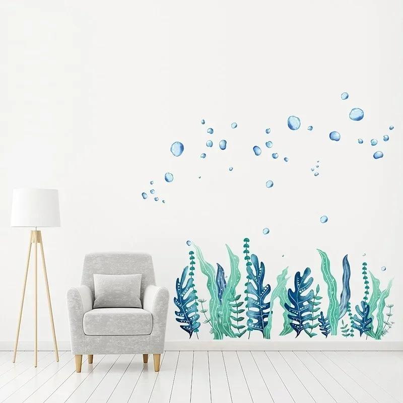 Creative New Seaweed Bubble Wall Stickers For Living Room Bedroom Children's Room Bathroom Wall Decals Decoration Painting