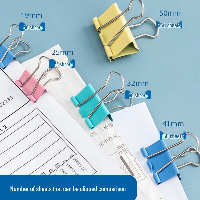 M&G Colorful Metal Binder Clips