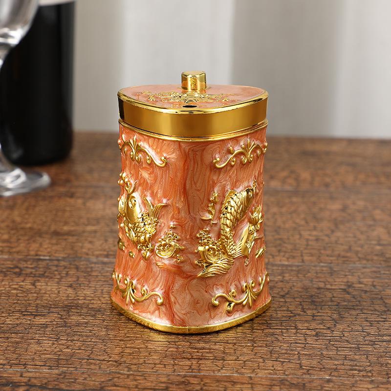 Retro Toothpick Holder Dispenser European Rose Flower Toothpick Dispenser Box for Kitchen Restaurant Toothpicks Home Decoration