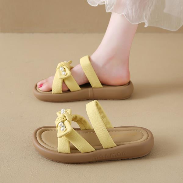 Fashion Butterfly-Knot House Slippers Platform Shoes Woman 2025 Pantofle Luxury Slides New Designer Butterfly-knot Fashion Shoes Butterf