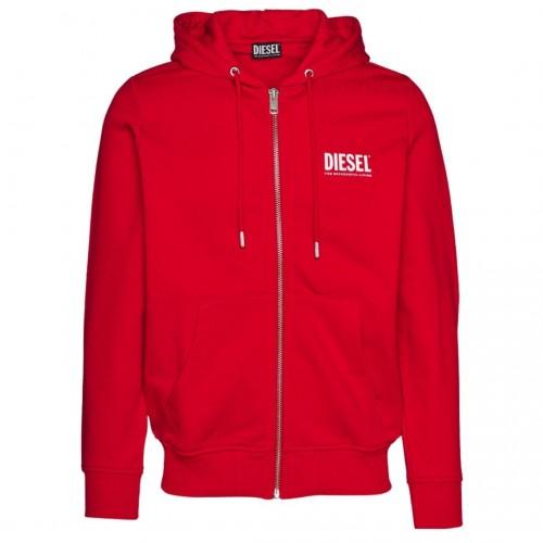 Diesel Mens S-Girk Logo Full Zip Hoodie