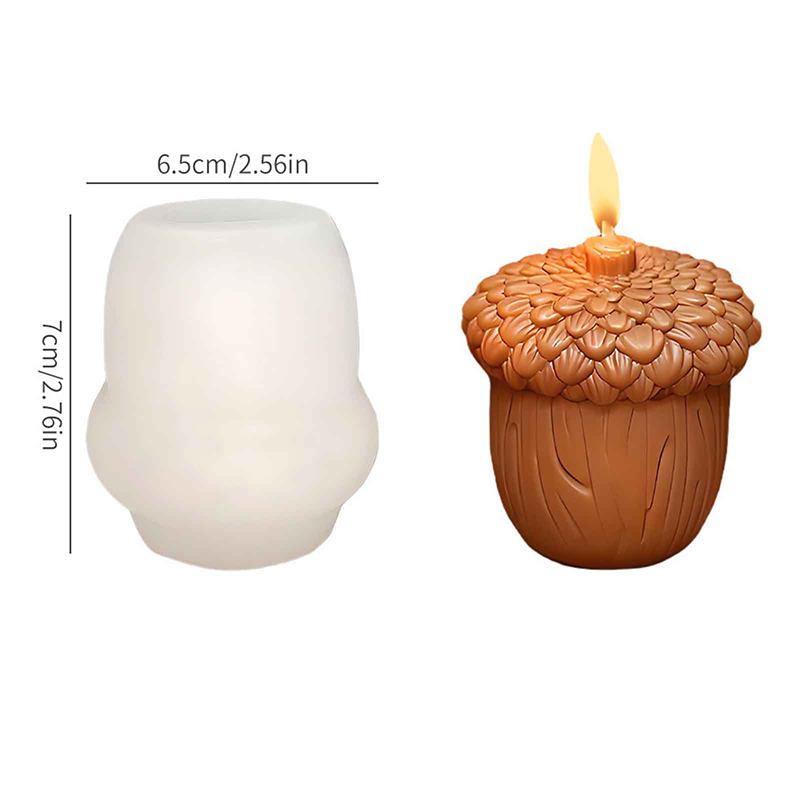 

Сделай сам Рождественская форма для кедровой шишки Силиконовая Легко извлекаемая Масляная форма для свечи в виде сосновой шишки Декоративные украшения 3D гипсовая форма