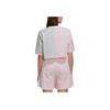 adidas Originals Trefoil Logo Patch Crew Neck Color Block Short Sleeve T-Shirt Women Tops HT5978