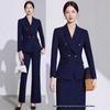 Women's Autumn/Winter Professional Suit - Elegant Style for Hotel Manager or Beautician Workwear
