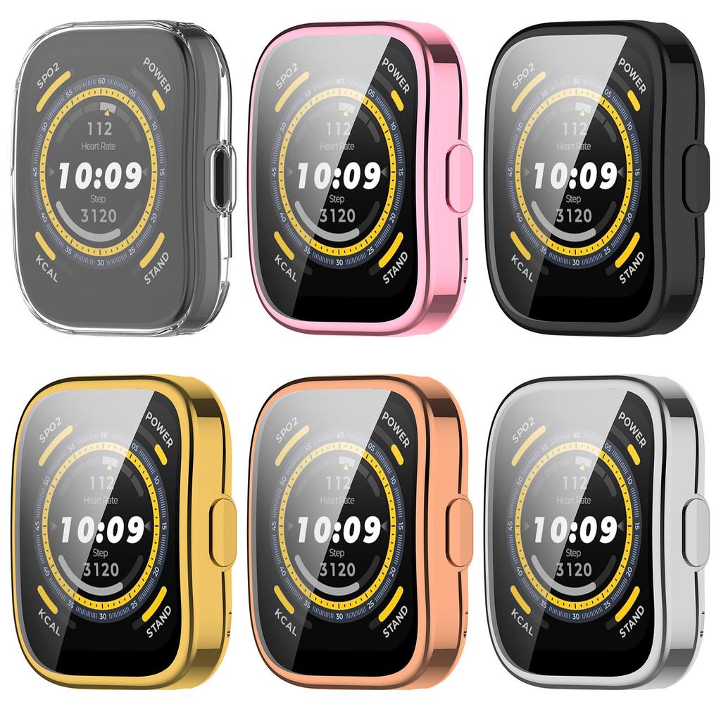 Case for Bip 5 (A2215) Screen Protector, All-Around TPU Covers Watch Screen Protective Case