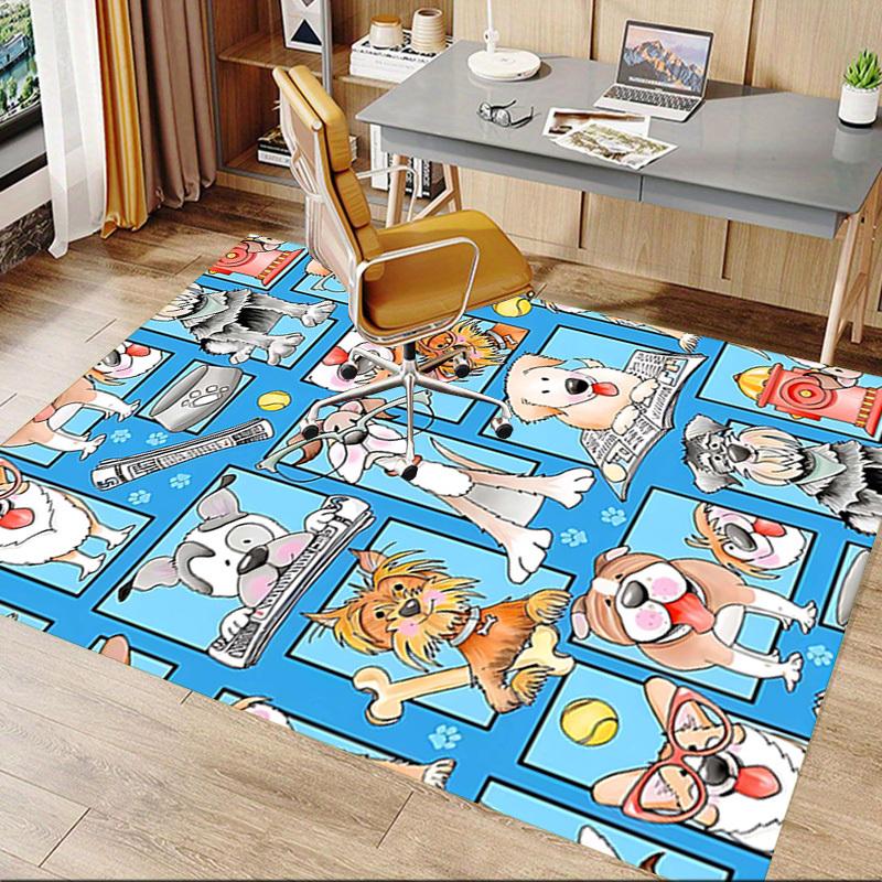 1PC Dogs Print Extra Large Non-Slip Floor carpet, Office, family, bedroom, Studio - Large Area RugJ0357