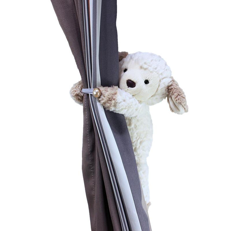Sheep Curtain Tiebacks With Plush Animal Dolls For Kids Room Decoration Window