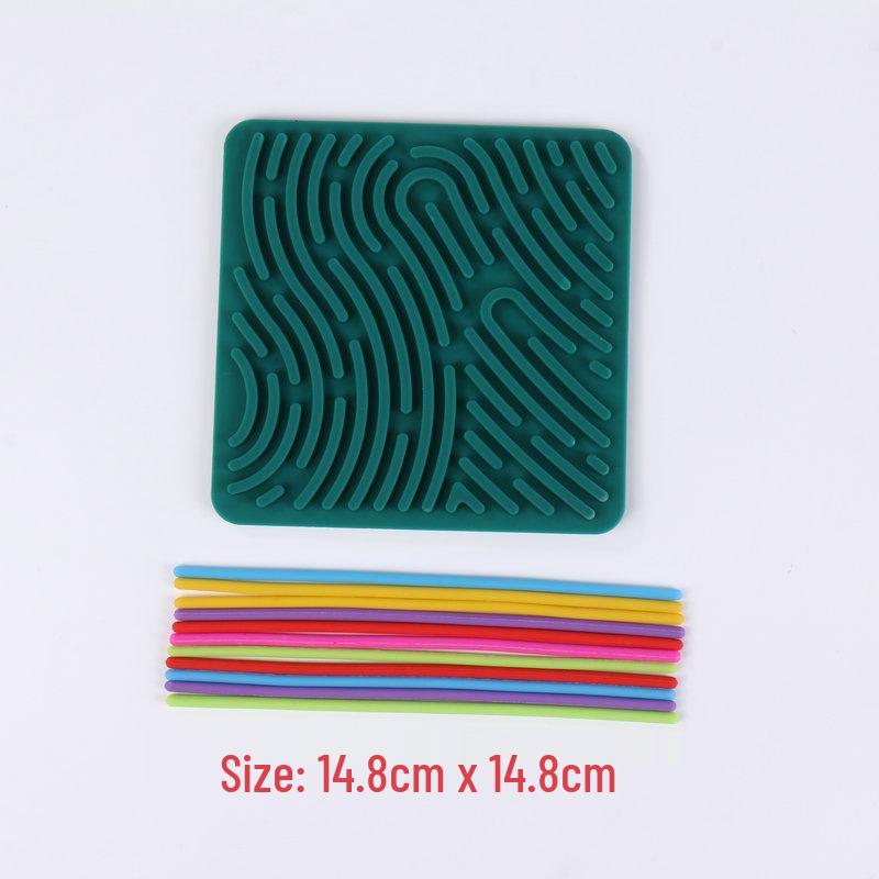 Silicone Sensory Activity Board: ADHD Educational Puzzle Toy