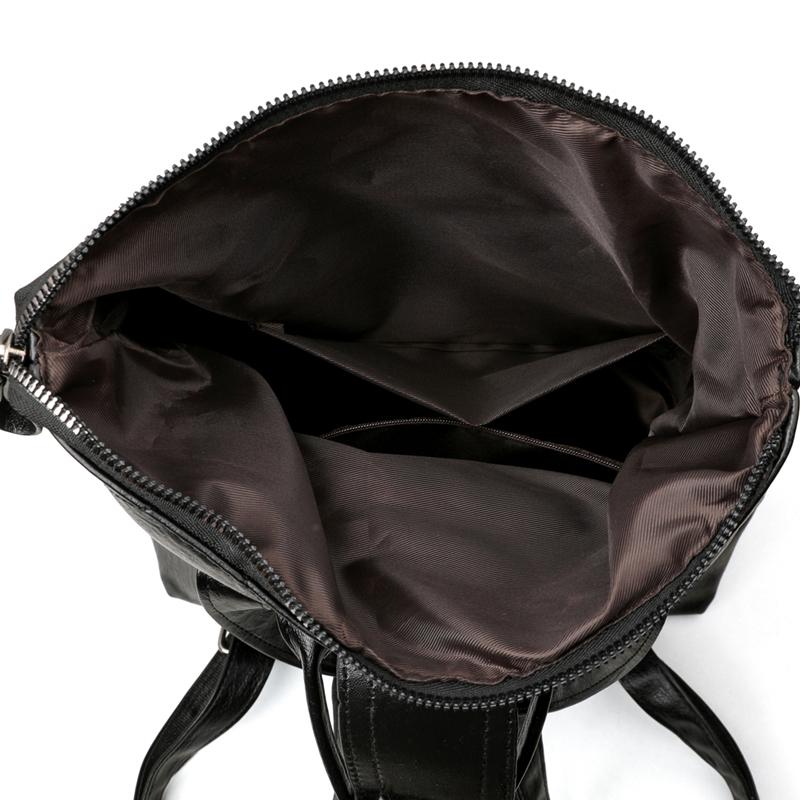 PU Backpack Women's Stitching Backpack Women's Anti-theft Handbag Student Schoolbag