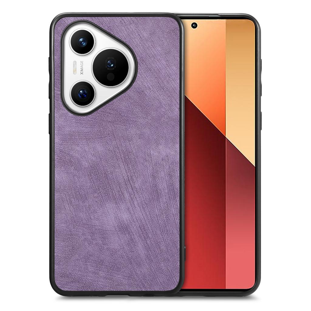 For Huawei Pura 70 Case Shockproof Slim Retro Leather Phone Back Cover