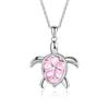 Bohemia Cute Turtle Pendant Necklace For Women Inlay White Imitation Opal Necklace Wedding Party Jewelry Christmas Gifts for Her