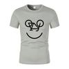 Summer New Interesting Bicycle Reverse Letters Print Men'S T -Shirt Fashion Casual Jogging Mesh Air Permeability Short Sleeves