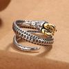 Snake Ring Men 'S And Women 'S Same Opening Can Adjust The Retro Ethnic Style Of The Twelve Zodiac Snake Snake Creative Finger Ring 