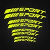 Universal Car Sport Curve Brake Caliper Sticker Waterproof Reflective Heat Resistant Vinyl Wheel Rim Decor Accessories