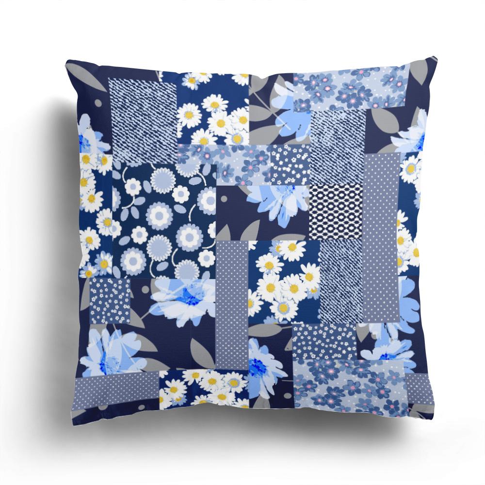 Small Fresh  Daisy Flower Short Plush Pillowcase Fashion  Cushion Cover Home Decor Sofa