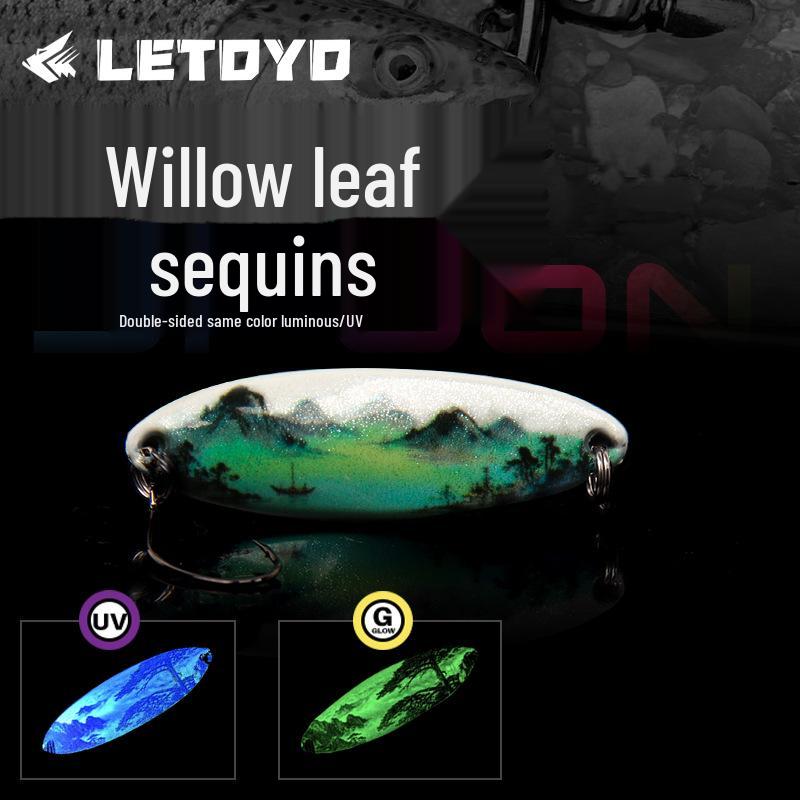 LETOYO UV Luminous 3D Printed Double-sided Trout and Asp Bait