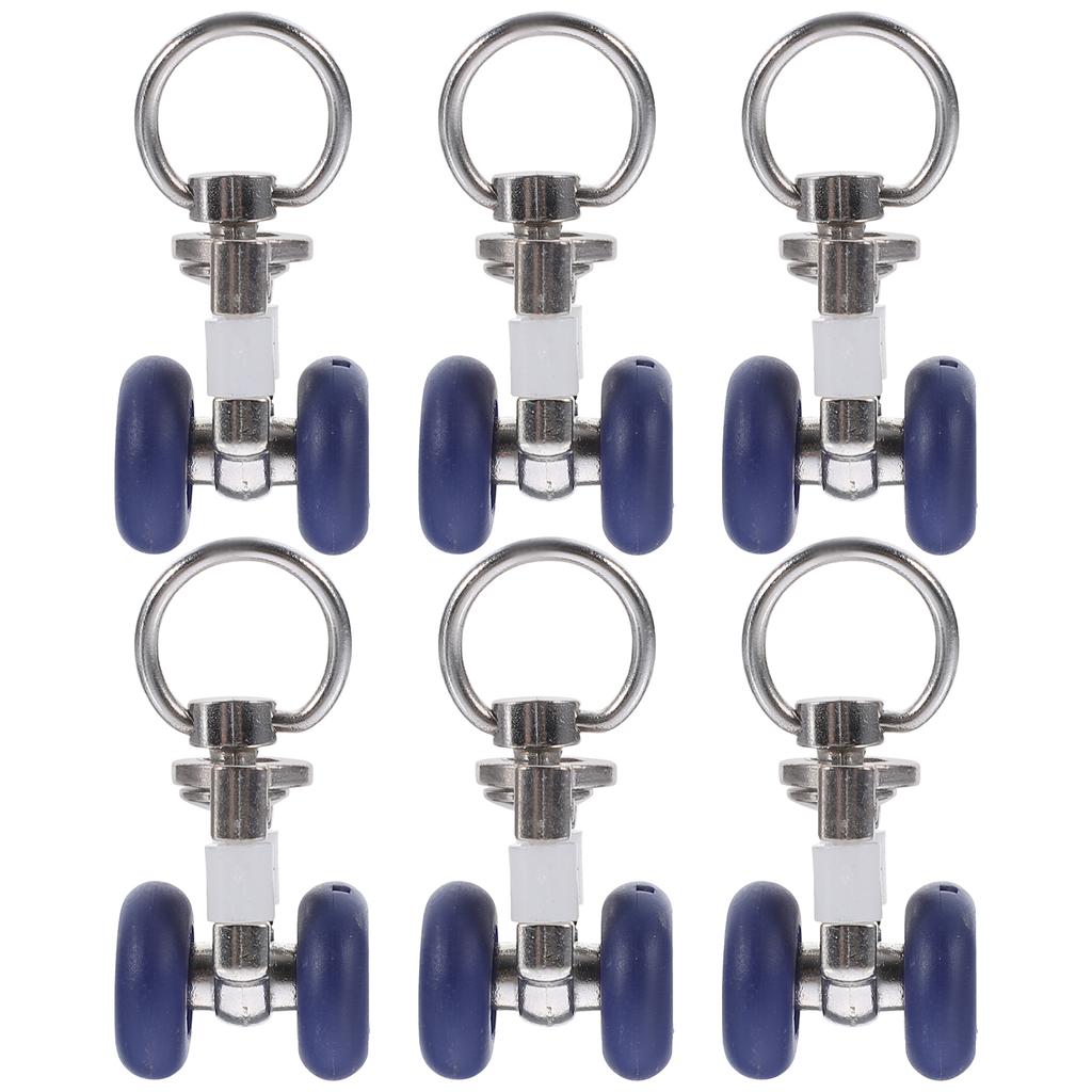 6pcs Curtain Track Sets Ceiling Track Rollers Window Curtain Glider Curtain Glider Hooks Curtain Accessories for Drape Curtain