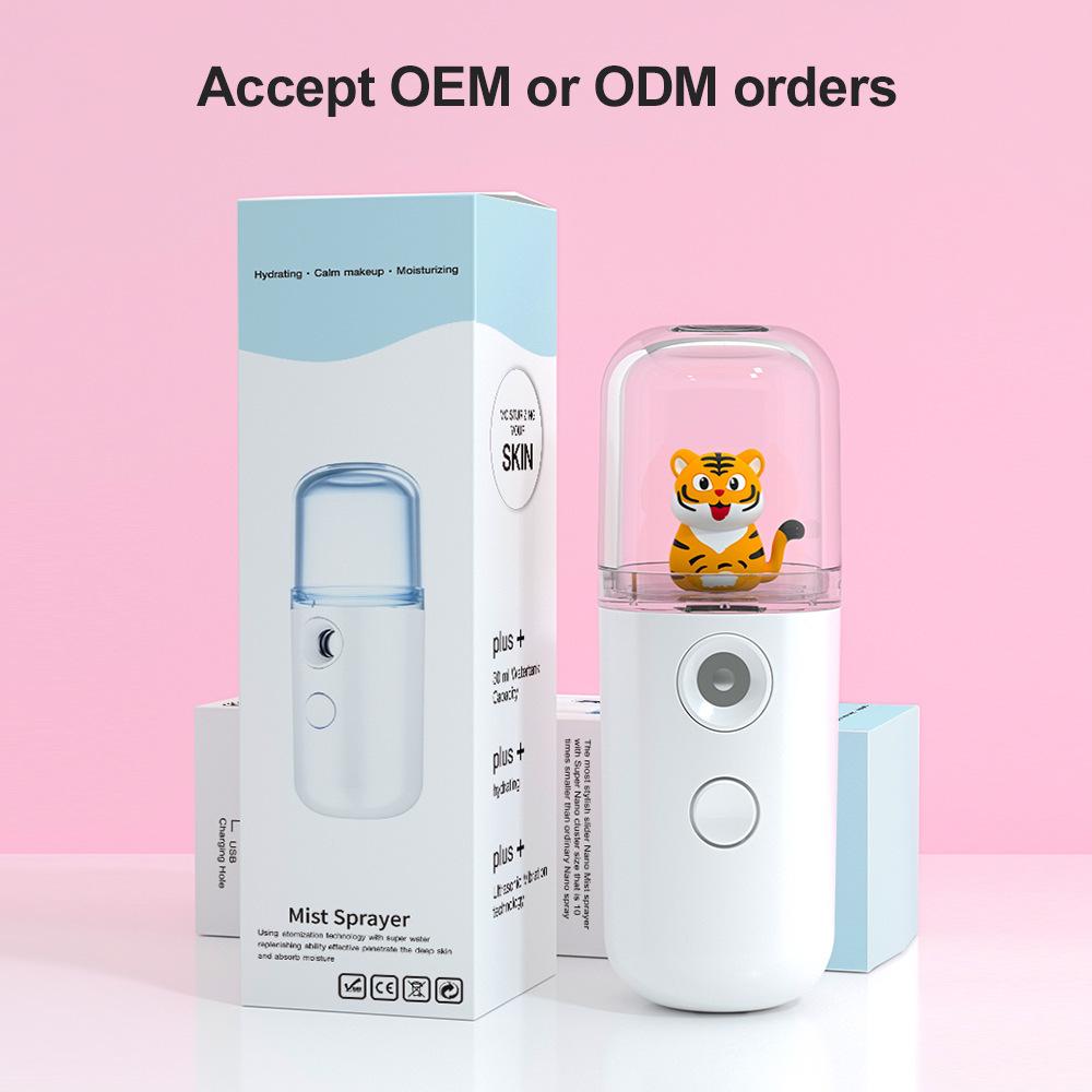 Portable Small Pill Spray Meter Hydrating Beauty Moisturizing Hydrating Meter Facial Beauty Humidifier
