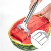 With Handle Stainless Steel Watermelon Slicer Quickly Cutting Handheld Watermelon Cutter  Gadgets