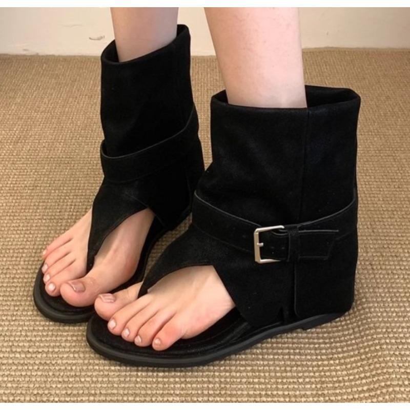 Móda Nový Módní Styl Otevřená Špička Kotníkové Boty Sandály Dámské Krátké Kotníkové Boty Designérské Klínky Vysoké Podpatky Dámské Boty Zapatos Mujer