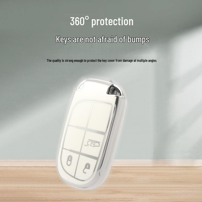 Jeep Key Cover for Grand Commander, Compass, Cherokee, Renegade, Dodge Grand Cherokee