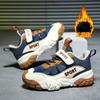 Boys shoes 2025 new winter velvet leather waterproof running shoes medium and older boys sports shoes autumn and winter models