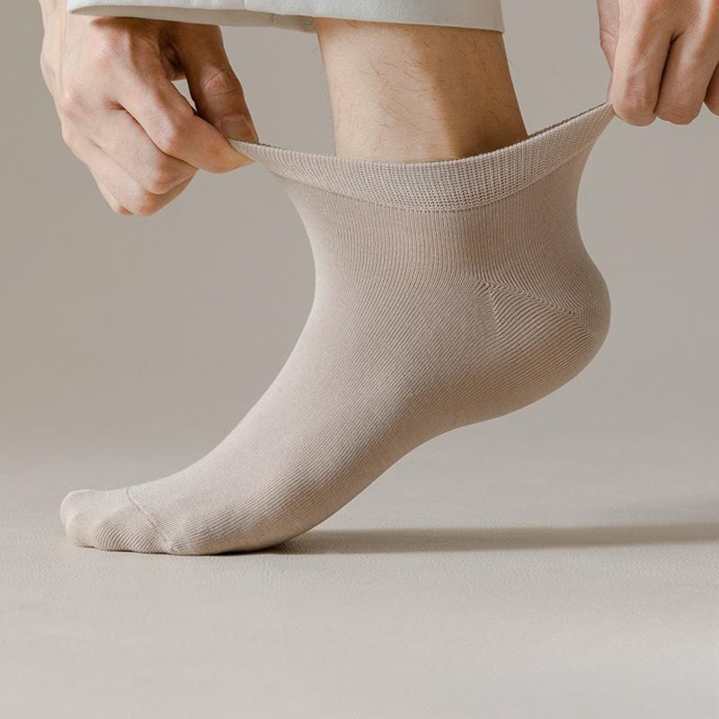 Pure Cotton Socks, Men's Socks, Spring and Summer Short Socks, Casual Boat Socks, Anti-odor and Sweat-absorbing Cotton Socks
