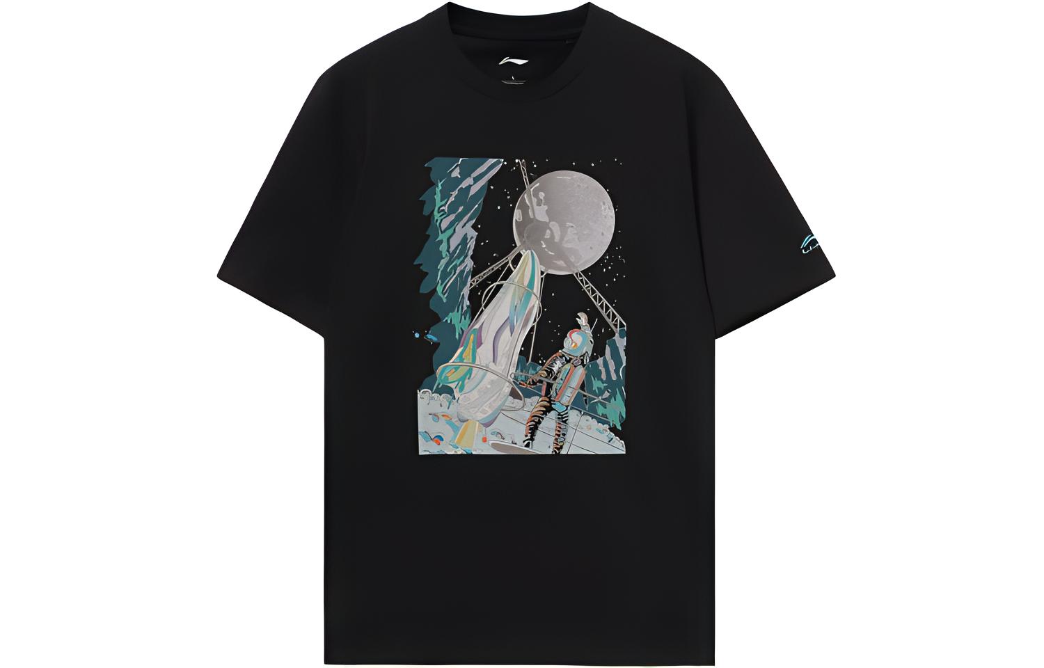 Li Ning Sports Fashion Collection T Shirt Men s AHSR997-1 L