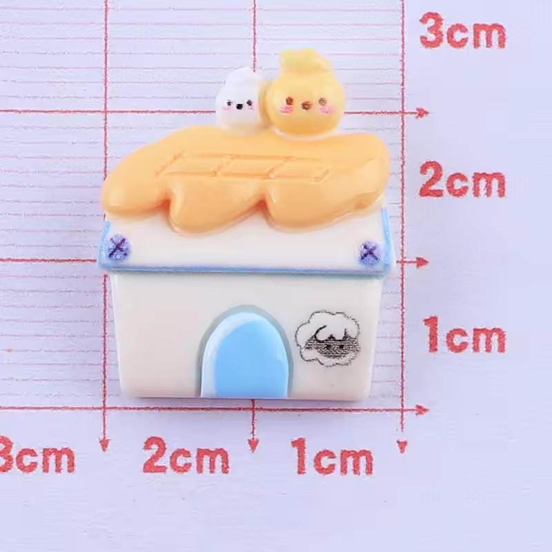 Hot Sale Happy Farm Garden Design Flatback Resin Bow Charms Artifical Style Accessories for Girls