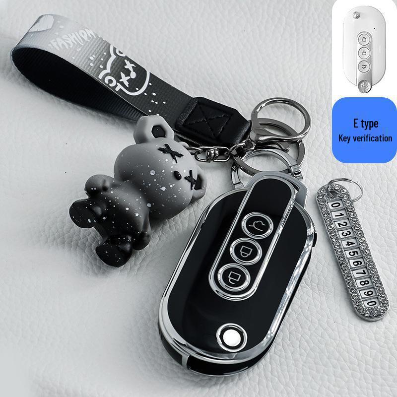 Key Case Shell for Wuling Hongguang MiniEV Macaron 2022 - GAMEBOY GB Design