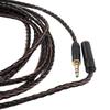 EAQKVX 8-Core Silver Audio Extension Cable 3.5mm Female To Male 2m Brown Black Earphone Extension