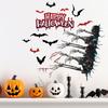 3D Floor Wall Stickers Scary Ghost Halloween Removable Interior Decoration Scary Atmosphere Bar Party Spooky Decoration Props