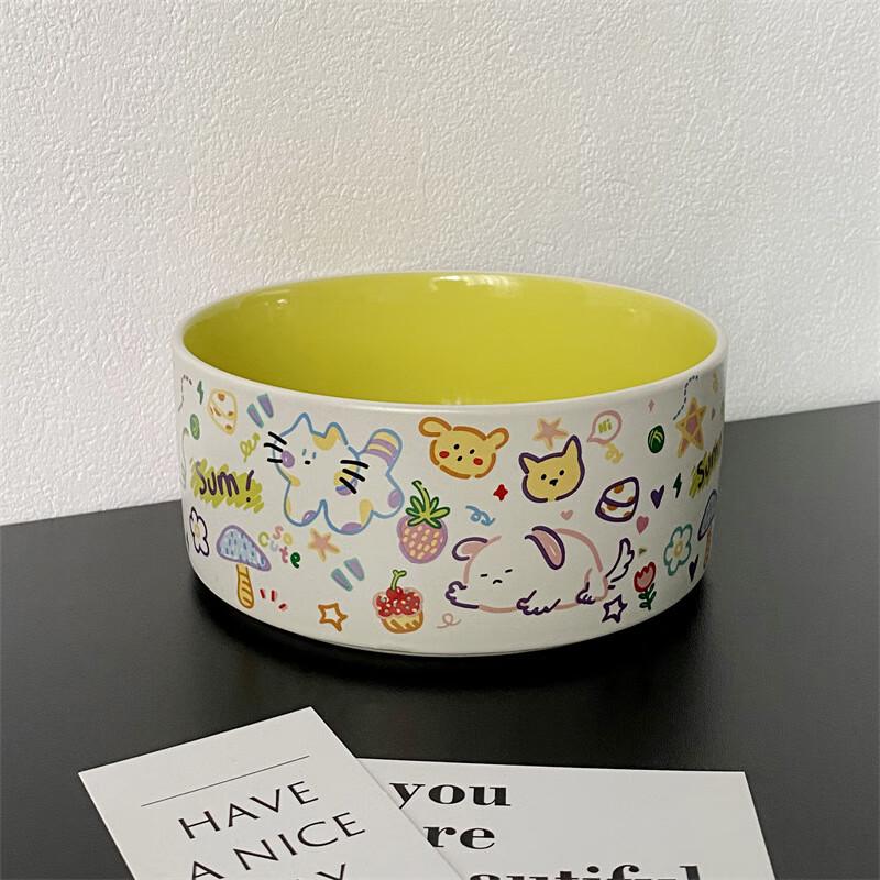YXPET Ceramic Anti-Spill Pet Bowl