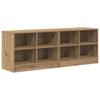 Bedside Cabinet Set 2 Pcs Artisan Oak Finish 66 X 33 X 48 Cm Engineered Wood