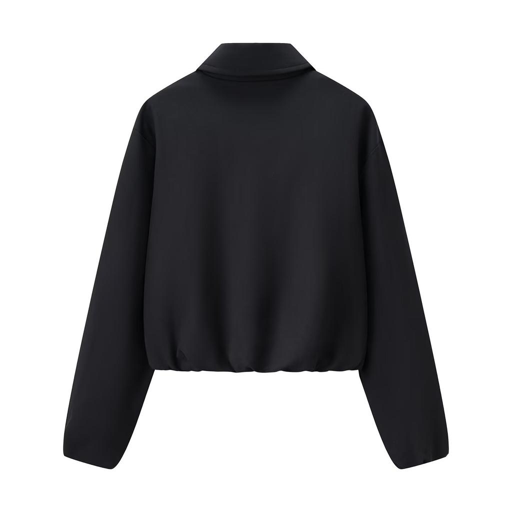 European and American style, new women's clothing, fashionable, lapel short zipper jacket 8372246800