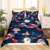 Christmas Duvet Cover Set King Queen Full Twin Size For Kids Teens Adults Polyester Bedding With Pillowcase