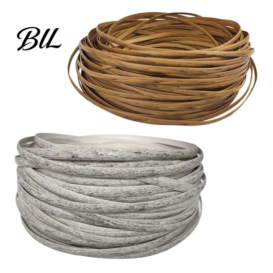 Zestaw do naprawy rattanu DIY 120 stóp Syntetyczny Wytłaczany Rattan Materiały do naprawy Wodoodporny Trwały Zestaw Krzesło Koszyk Meble Plastikowy Płaski