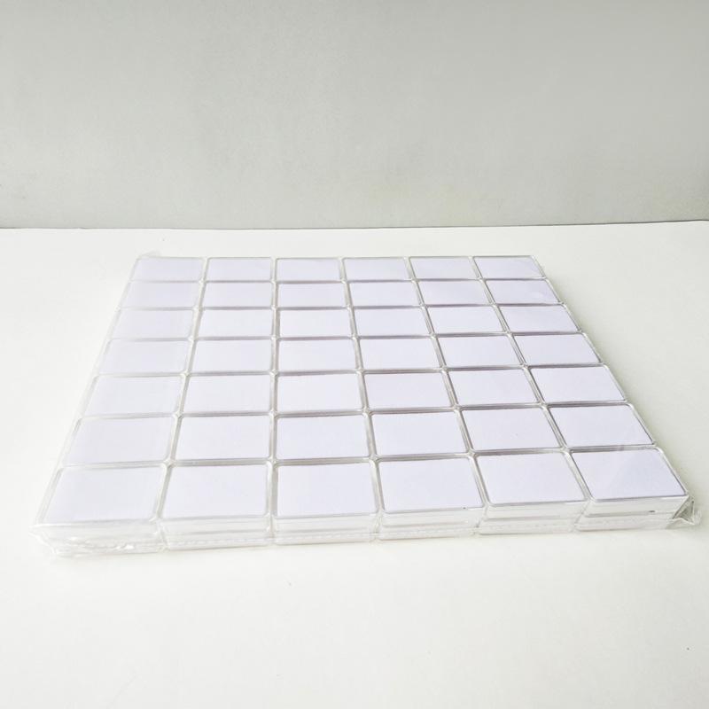 Transparent Square Box for Loose Diamonds and Colored Gems - Display, Storage, Collection