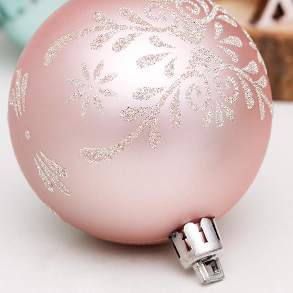 Christmas Ornament 6cm/30pcs Rose Gold Painted Christmas Ball Set Christmas Tree Ball Decoration