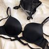 Europe Sexy Lace Hollow Push Up Bra Set Fashion Rhinestone Straps Women Lingerie Set Solid Color Underwire Comfortable Underwear