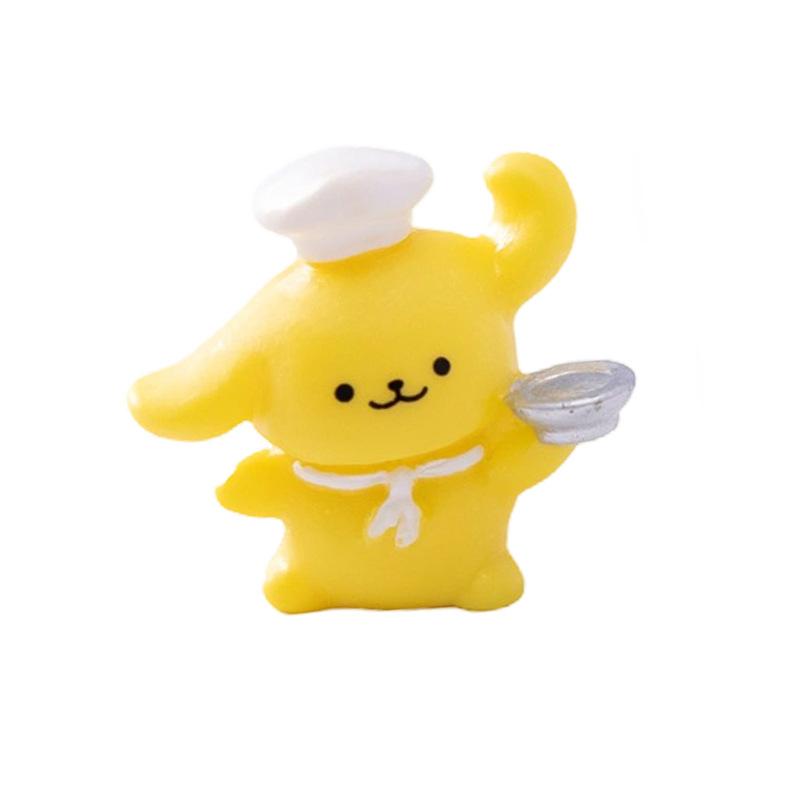 Cute Micro-landscape, Yellow Cream, Cute Chef, Puppy, Diy Home Decorations, Hair Clips, Doll House, Small Ornaments