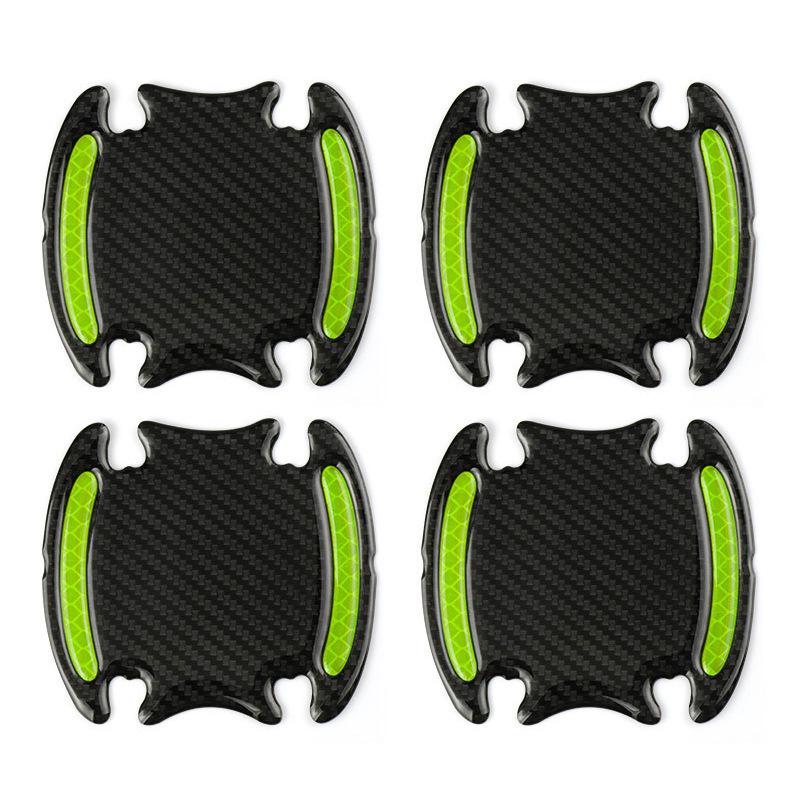 Reflective Carbon Fiber Car Door Handle Protector Strip