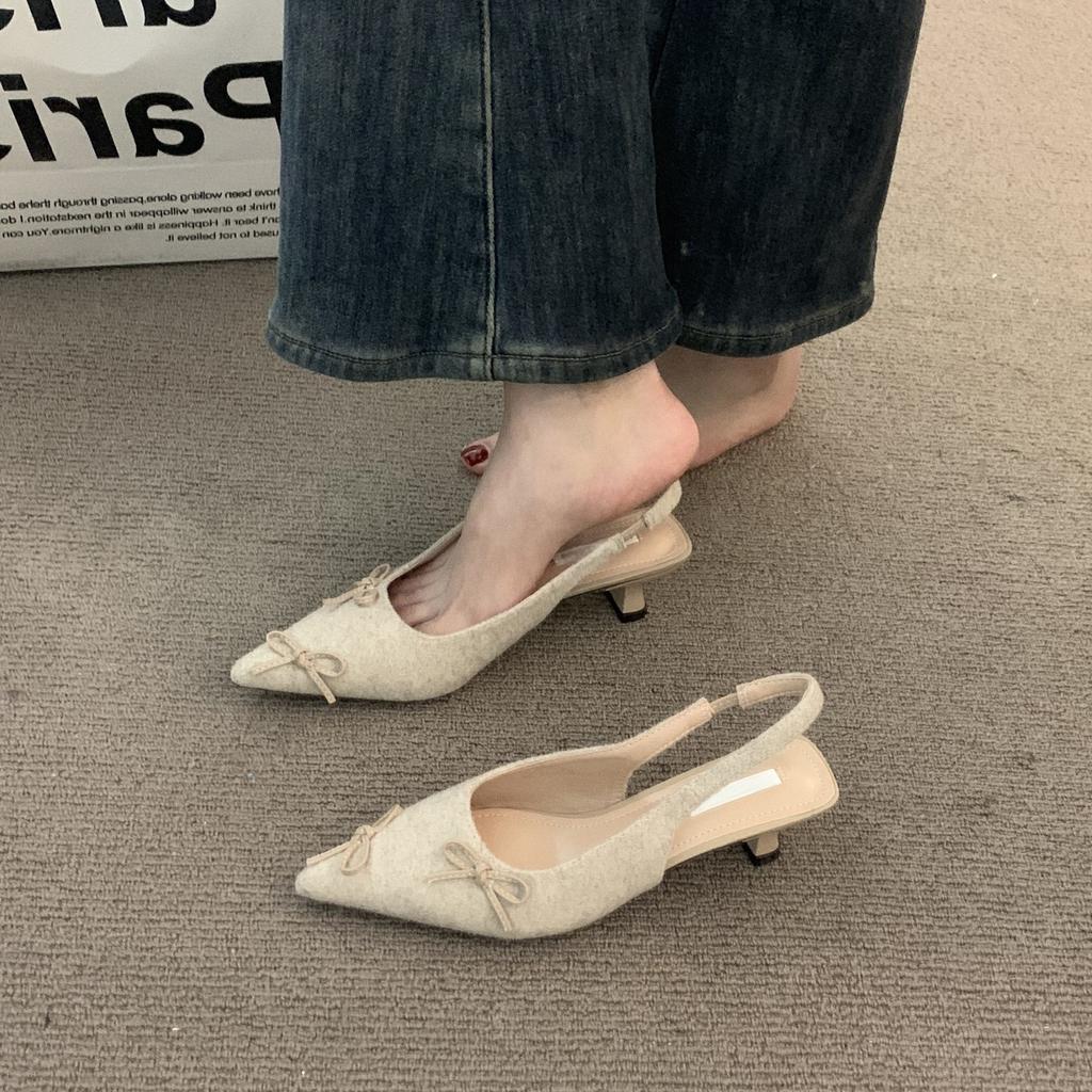 Fashion "Step Into Spring: Chic Bow - Adorned Slingback Kitten Heels & Denim Trends"